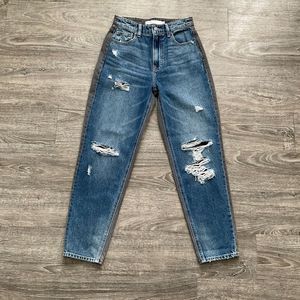 Hidden Jeans Women’s High Rise‎ Distressed Denim Two Tone Size 24 EUC